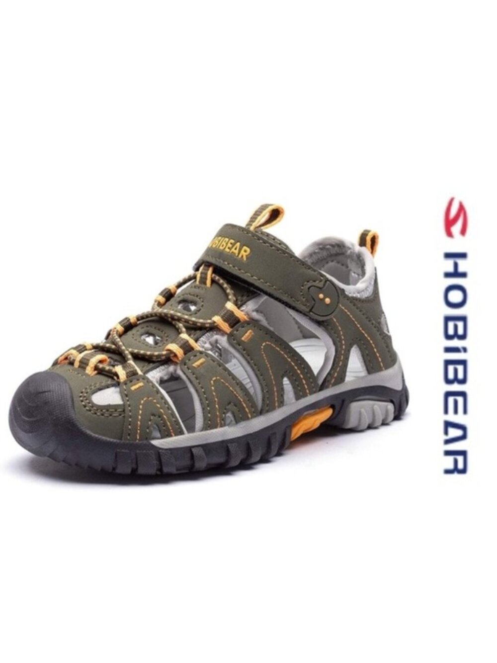 Hobibear | Unisex Dark Green & Gray Classic Sandals | Size 1.5